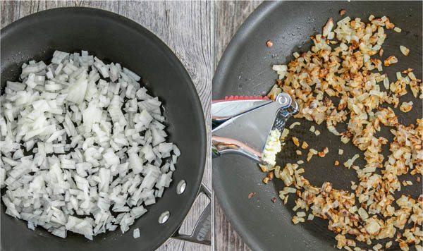 Вторая фотография к инструкции по приготовлению рецепта Яичный салат с шампиньонами