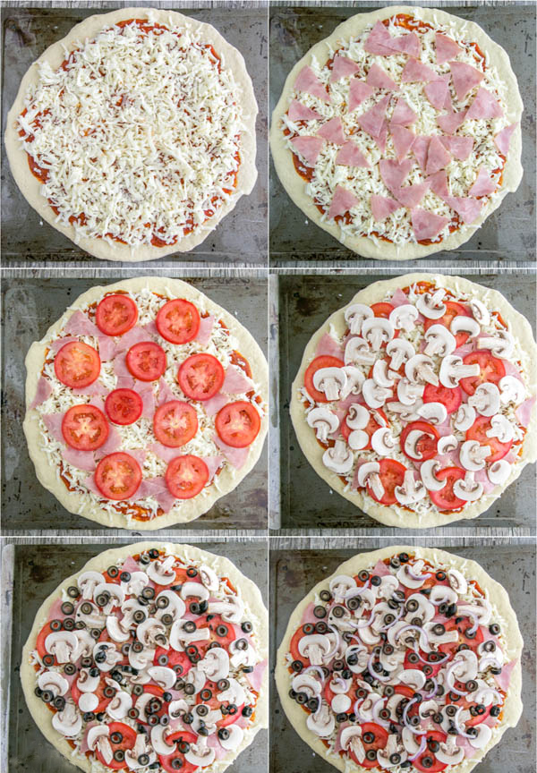 Восьмая фотография к инструкции по приготовлению рецепта Пицца Калифорния