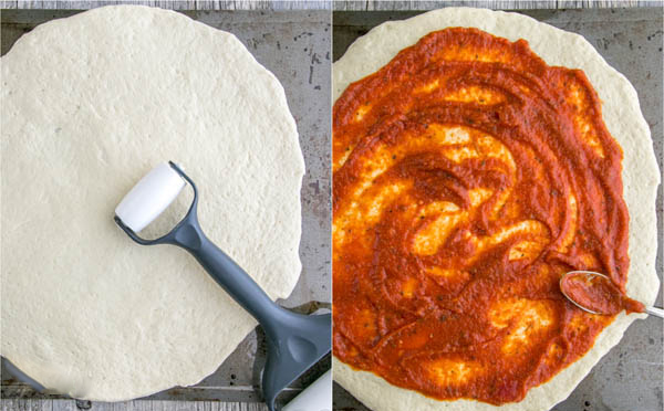 Седьмая фотография к инструкции по приготовлению рецепта Пицца Калифорния