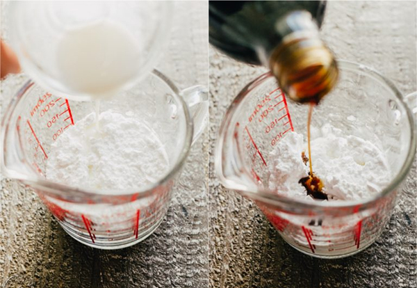 Шестая фотография к инструкции по приготовлению рецепта Дениши с персиками и ванильной глазурью