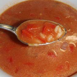 Африканский суп из томатов и арахисового масла