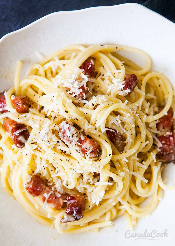 Паста спагетти карбонара