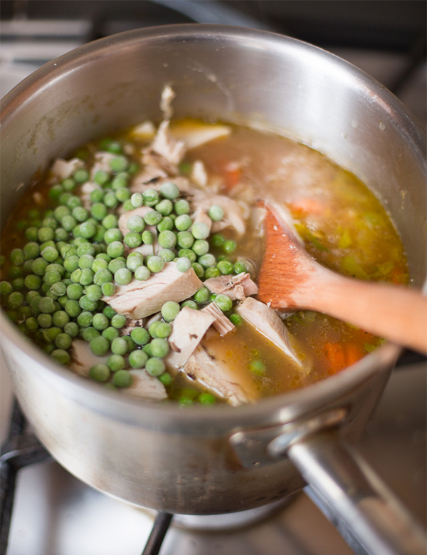Пятая фотография к инструкции по приготовлению рецепта Куриный суп с рисом и овощами
