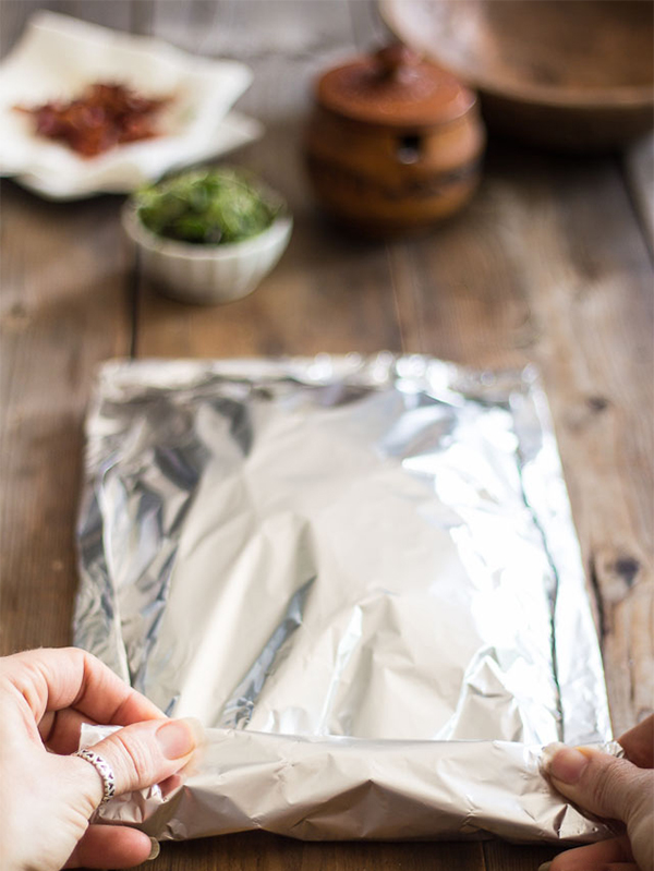 Четвертая фотография к инструкции по приготовлению рецепта Теплый салат из картофеля с беконом и козьим сыром