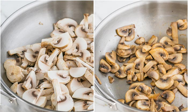 Вторая фотография к инструкции по приготовлению рецепта Легкий грибной соус