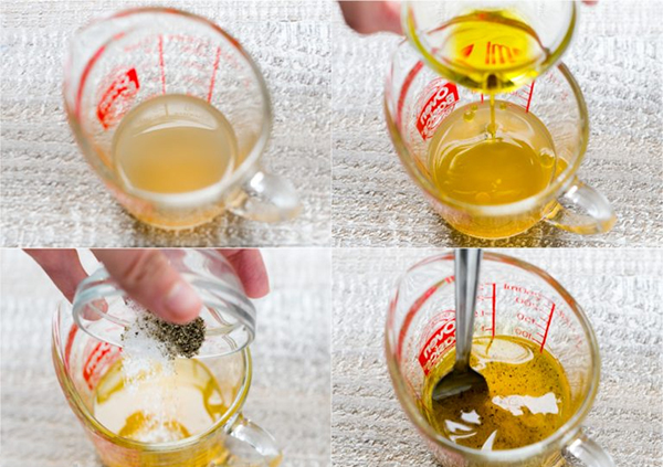 Вторая фотография к инструкции по приготовлению рецепта Салат из капусты кале с медово-лимонной заправкой