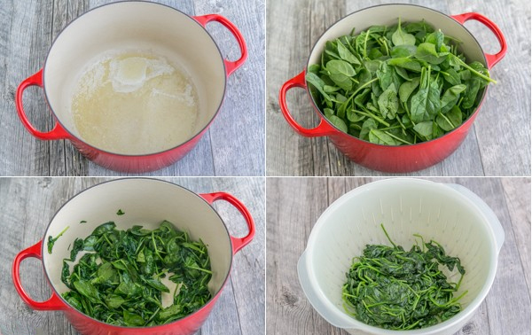 Вторая фотография к инструкции по приготовлению рецепта Паста со шпинатом и артишоками
