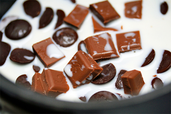 Первая фотография к инструкции по приготовлению рецепта Горячий шоколад