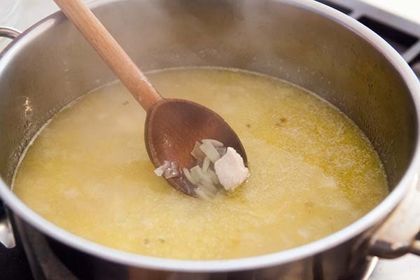 Вторая фотография к инструкции по приготовлению рецепта Суп авголемоно