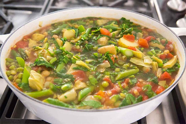 Десятая фотография к инструкции по приготовлению рецепта Весенний суп минестроне