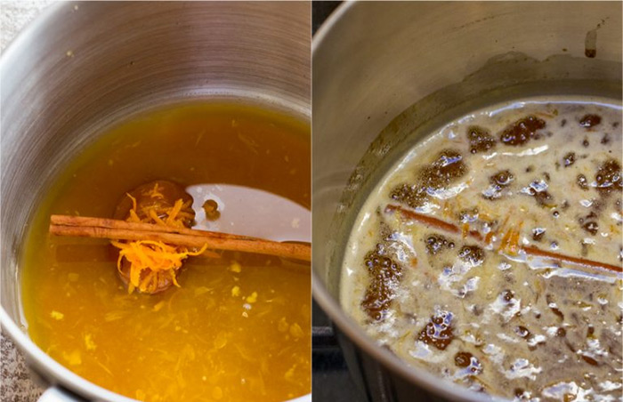 Первая фотография к инструкции по приготовлению рецепта Клюквенный соус с апельсином и медом