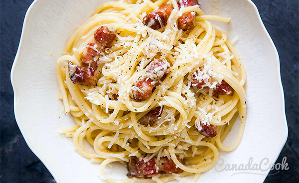 Пятая фотография к инструкции по приготовлению рецепта Паста спагетти карбонара