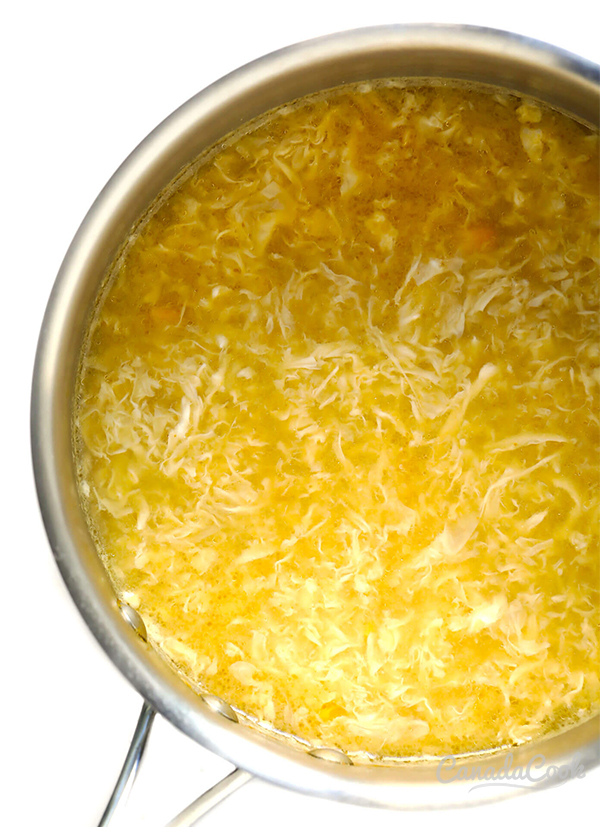 Вторая фотография к инструкции по приготовлению рецепта Даньхуатан - китайский яичный суп