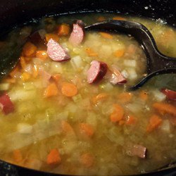 Гороховый суп с колбасками